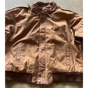 Vintage ADA Brown Leather Jacket Women’s Sz L Multipocket Patina Biker